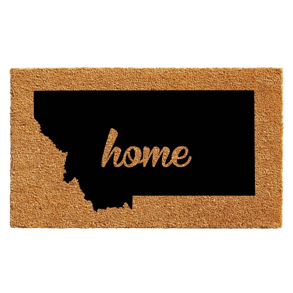 Calloway Mills Entrance Mat, Coir, Natural, Black 105302436 - main